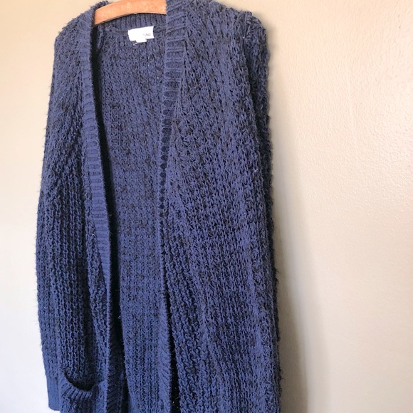 Garage chunky blue and black cardigan - Picture 2 of 3